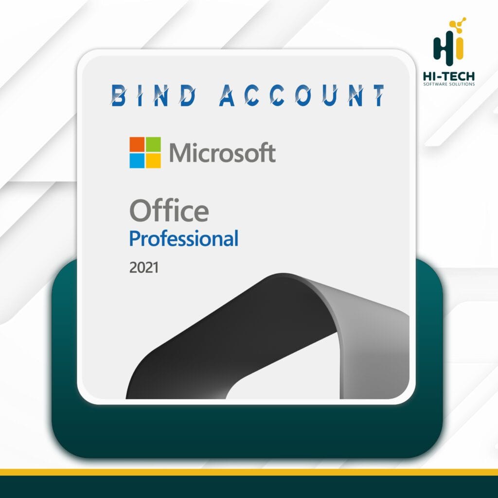MS Office 2021 Professional Plus Bind Account
