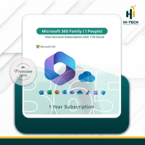 Office 365 Family Subscription 1 Year (1 Person)